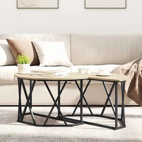 vidaXL Τραπεζάκι σαλονιού Δρύς Sonoma 80 x 80 x 42 cm