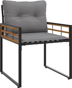 vidaXL Σετ Εξωτερικών Επίπλων 4 τμχ. Ανοιχτό γκρι