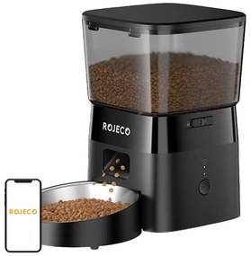 Rojeco 2L Automatic Pet Feeder WiFi Version (black)