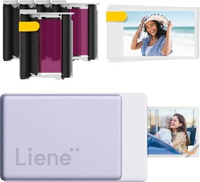 Σετ φορητού εκτυπωτή φωτογραφιών Liene Pearl N200 Pro 2x3" (Μωβ)