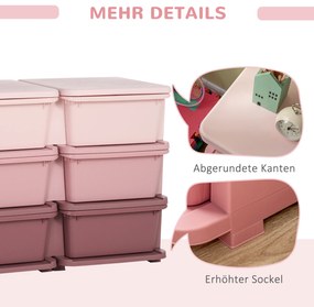 Kids Storage Box Kids Storage Box 3 Συρτάρια Ροζ