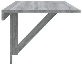 Τραπέζι Τοίχου Πτυσσόμενο Γκρι Sonoma 10x60x56 εκ. Επεξ. Ξύλο - Γκρι