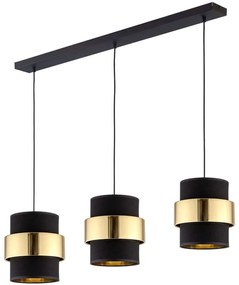 Φωτιστικό Οροφής Calisto New 4378 3xΕ27 15W 117x110cm Gold-Black TK Lighting