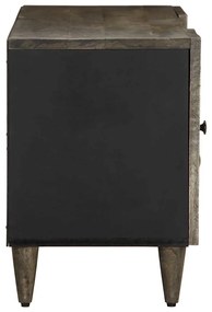 ντουλάπι τηλεόρασης vidaXL ανοιχτό γκρι 105x33,5x46cm μασίφ ξύλο Mango