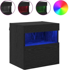 vidaXL Βάσεις τηλεόρασης 2 pcs Μαύρη Οξυά Επεξεργασμένο Ξύλο