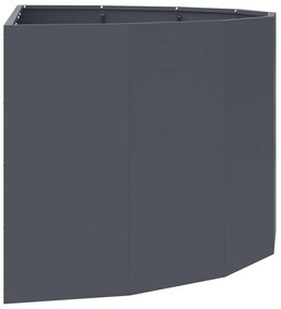 vidaXL Γλάστρα Ανθρακί 120 x 60 x 50 εκ. Ατσάλι