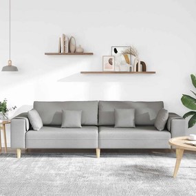 vidaXL Καναπές Σκίουρος Γκρί 250 x 77 x 76 εκ. ύφασμα