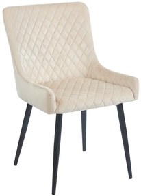 VANESA BEIGE VELVET ΥΦΑΣΜΑ ΚΑΡΕΚΛΑ ΜΕΤΑΛΛΙΚΗ