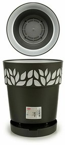 Αυτοποτιστικη Γλάστρα Stefanplast Cloe Ανθρακί Πλαστική ύλη 29 x 29 x 29 cm (x6)