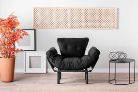 Πολυθρόνα Nitta - Χρώμα Μαύρο - 95x70x85εκ