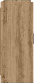 vidaXL Πλαϊνό γραφείο Artisan Δρυς 98,5 x 33 x 80 εκ