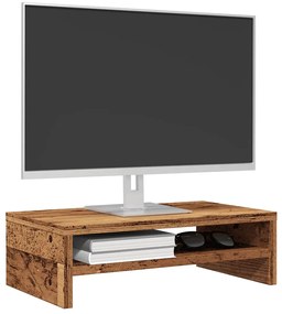 Βάση οθόνης vidaXL Παλιό ξύλο 42x24x13 cm Κατασκευασμένο ξύλο
