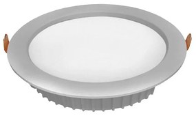 Adeleq Led Φωτιστικό Ψευδοροφής Στρογγυλό Cob 32W 4000K 100° Ασημί Β 21-3261
