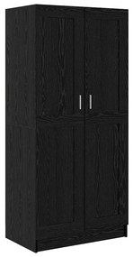 vidaXL Ντουλάπι Μαύρη Οξυά 82,5 x 51,5 x 180 εκ. Επεξεργασμένο ξύλο
