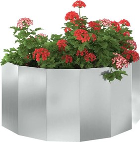 vidaXL Γλάστρα Ασημί 120 x 60 x 50 εκ. Επικαλυμμένος Χάλυβας