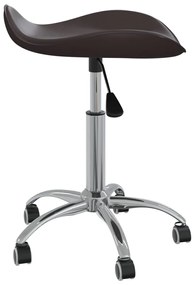 vidaXL Καρέκλα Γραφείου Καφέ από Συνθετικό Δέρμα