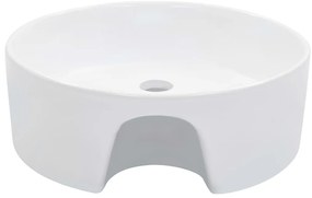 vidaXL Νιπτήρας με Οπή Υπερχείλισης Λευκός 36 x 13 εκ. Κεραμικός