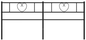 vidaXL Κεφαλάρι Μαύρο 200 εκ. Μεταλλικό