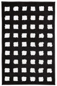 Πατάκι Μπάνιου Boxes 9197 185 White-Black Kleine Wolke 55Χ65 Polyacrylic