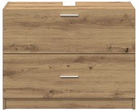 vidaXL Ντουλάπι Νιπτήρα Artisan Oak 78x37x59 εκ Μηχανικά Ξύλα