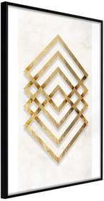 Αφίσα - Golden Inlay - 20x30 - Μαύρο - Χωρίς πασπαρτού