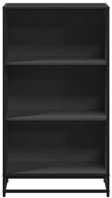 ντουλάπι βιβλίων vidaXL Μαύρο 60x35x107,5 cm Κατασκευασμένο ξύλο
