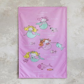 Πετσέτα Θαλάσσης Παιδική Δύο Όψεων Dancing Mermaids Multi Nima Beach 70x140cm 100% Cotton