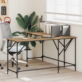 vidaXL Γραφείο Artisan Oak 149 x 149 x 75 εκ. Επεξεργασμένο ξύλο