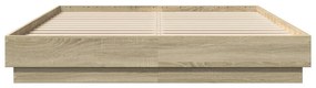 vidaXL Πλαίσιο Κρεβατιού Sonoma Δρυς 160x200 εκ. Επεξεργασμένο Ξύλο