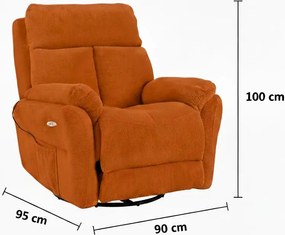 Recliner Comfera Electric - Tile Red Tile Red