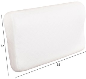 ΜΑΞΙΛΑΡΙ ΥΠΝΟΥ BEZEL HM673 MEMORY FOAM-ΛΕΥΚΟ ΥΦΑΣΜΑ 55x32Υεκ - HM673