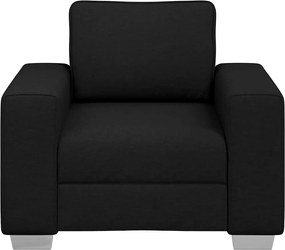 vidaXL Καναπές Μαύρο 100 x 80 x 82 εκ ύφασμα