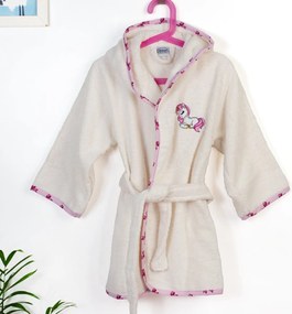 Βρεφικό Μπουρνούζι Dimcol Unicorn 189 Ecru-Pink Μπεζ No02