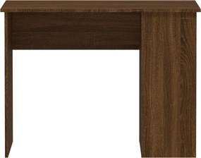 vidaXL Γραφείο Καφέ Δρυς 100x55x75 εκ. από Επεξεργασμένο Ξύλο