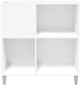 vidaXL Έπιπλο Δίσκων Λευκό 84,5 x 38 x 89 εκ. από Επεξεργασμένο Ξύλο