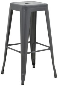 Σκαμπό μπαρ Utopia μέταλλο σε ανθρακί απόχρωση 42x42x76εκ 42x42x76 εκ.