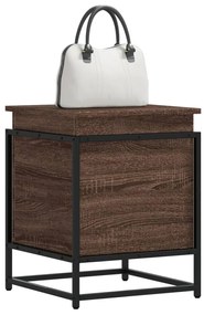 vidaXL Κουτί Αποθήκευσης με Καφέ Δρυς 40x40x51,5 εκ. Επεξ. Ξύλο