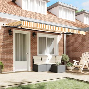 vidaXL Σκηνίτσα Αναδιπλούμενη Κίτρινο 400 x 200 cm ύφασμα