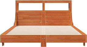 vidaXL Σκελετός Κρεβ. Χωρίς Στρώμα Καφέ Κεριού 120x200 εκ Μασίφ Πεύκο