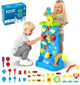 VEVOR Sand &amp; Water Table for Toddlers Double-Sided Kids Activity Waterfall Table