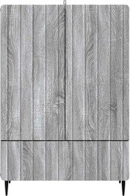 vidaXL Πλαϊνό γραφείο Γκρι Sonoma 66 x 34,5 x 97 εκ.