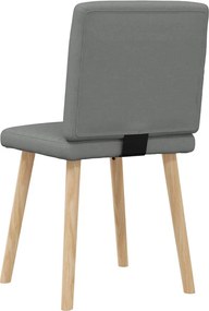 vidaXL Καρέκλες Τραπεζαρίας 2 τεμ Σκ. Γκρι Υφασμάτινες