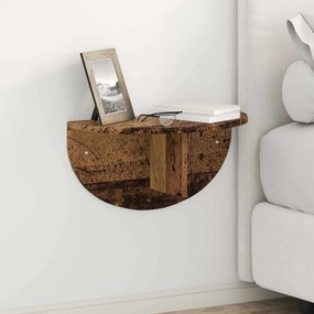 vidaXL Ράφι Τοίχου 2 τμχ. Παλιό ξύλο 48 x 24 x 24 εκ