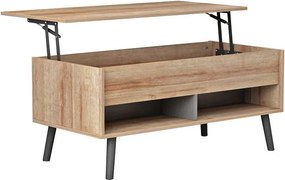 Τραπέζι σαλονιού Skyfi πολυμορφικό φυσικό-ανθρακί 100x60x45εκ 100x60x45 εκ.