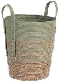 Σετ καλαθιών 42 x 42 x 48 cm Μέντα Φυσική ίνα (3 Τεμάχια)
