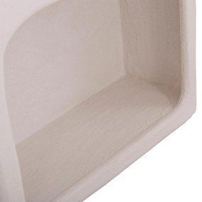 ΡΑΦΙΕΡΑ ΤΟΙΧΟΥ ΣΕΙΡΑ SANTORINI  MDF ΣΕ ΥΠΟΛΕΥΚΟ ΧΡΩΜΑ 47,5x18x120Υεκ.