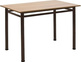 Τραπέζι "DINNER" σε δρυς/καφέ χρώμα 110x70x77