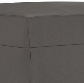 vidaXL Πάγκος Γκρι 70 x 35 x 41 εκ. από Συνθετικό Δέρμα