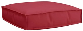 vidaXL Μαξιλάρι Παλέτας Για Κάθισμα Κόκκινο 60x60x12 cm, Ύφασμα Oxford