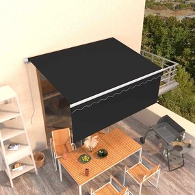 vidaXL Αναδιπλούμενη τέντα Ανθρακί 3,5 x 2,5 μ Πολυεστέρας